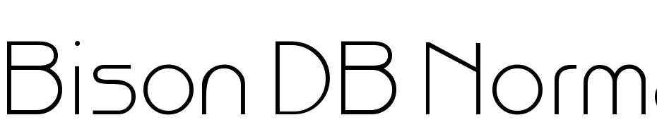 Bison DB Normal cкачати шрифт безкоштовно